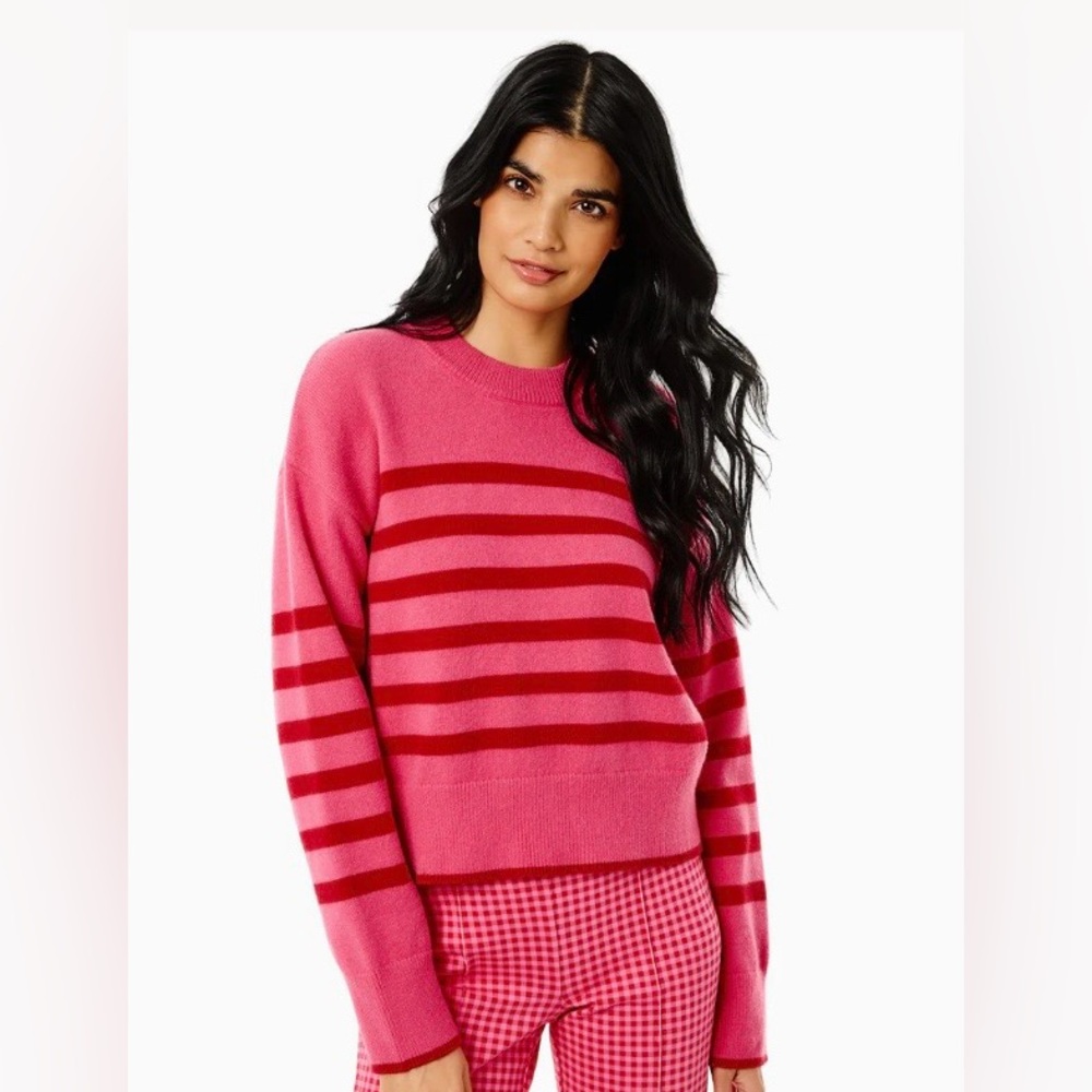 Addison Bay Knit Junior Carlyle Crewneck Sweater